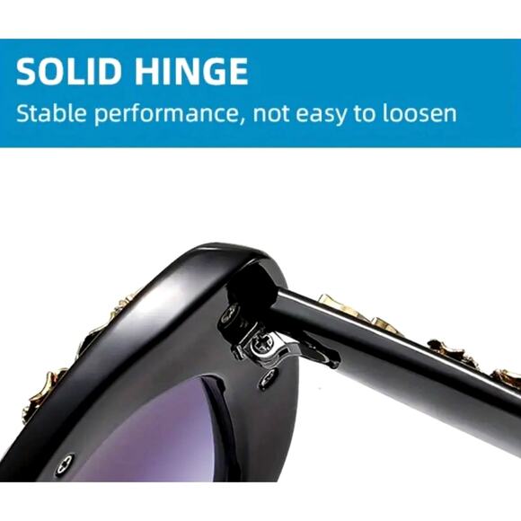 Chic Cat Tortoise Shell Sunglasses Fairmarry Pink Roses - Picture 9 of 12